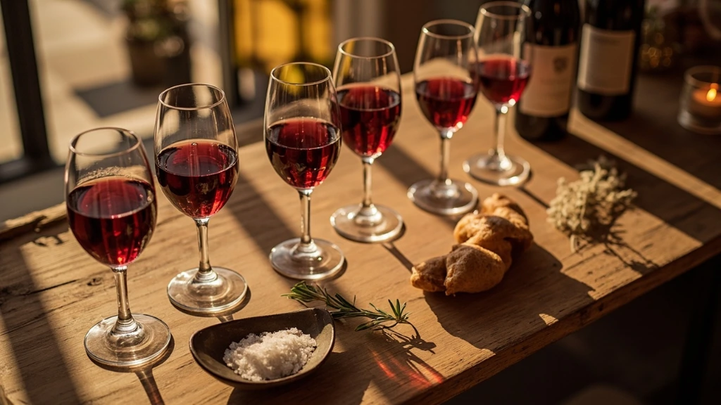 Five Empordà red wines poured for a regional discovery flight